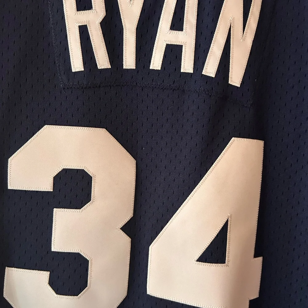 Mitchell & Ness Navy Astros Jersey with Red and Orange Accents - Picture 3 of 6